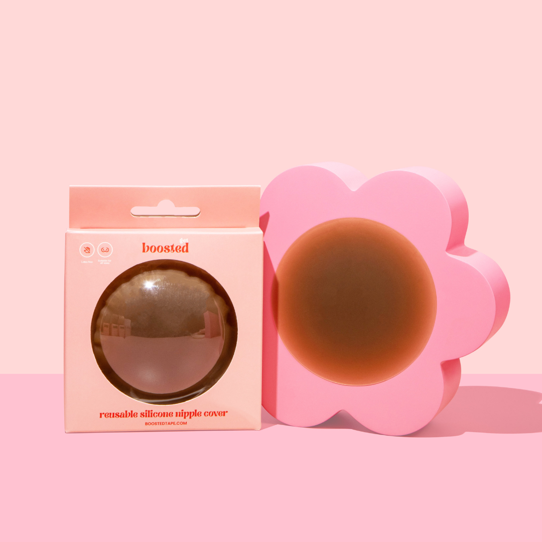 Boosted Reusable Nipple Petals - Coffee