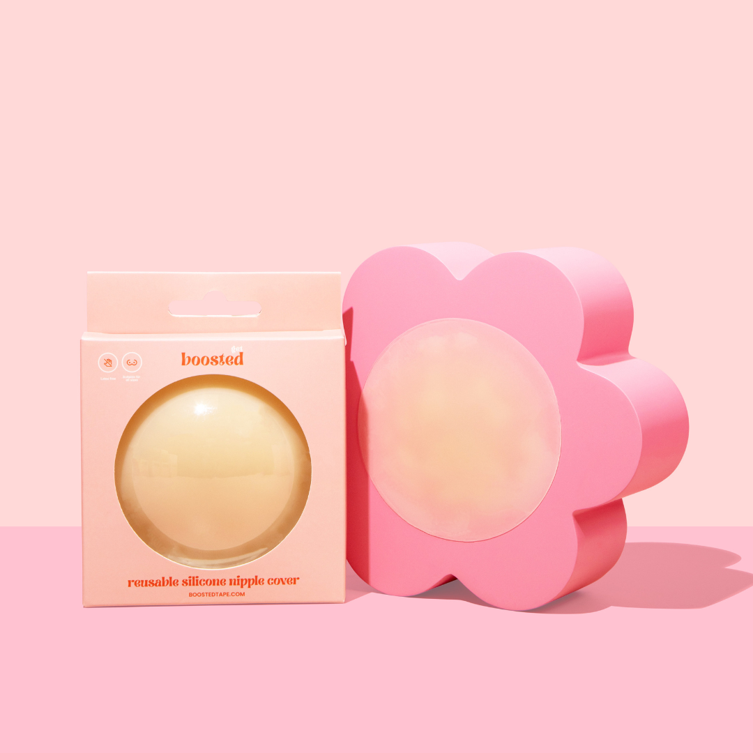 Boosted Reusable Nipple Petals - Tan